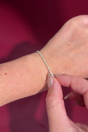 2ct Tennis Bracelet Yellow Gold