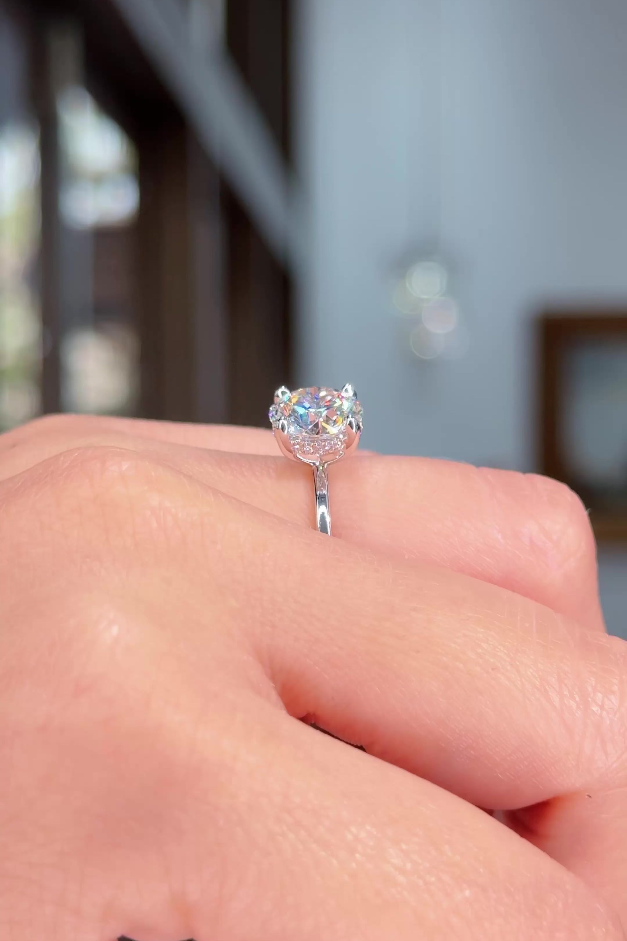 3.09ct E-VS1 Round Lab Diamond Kayla