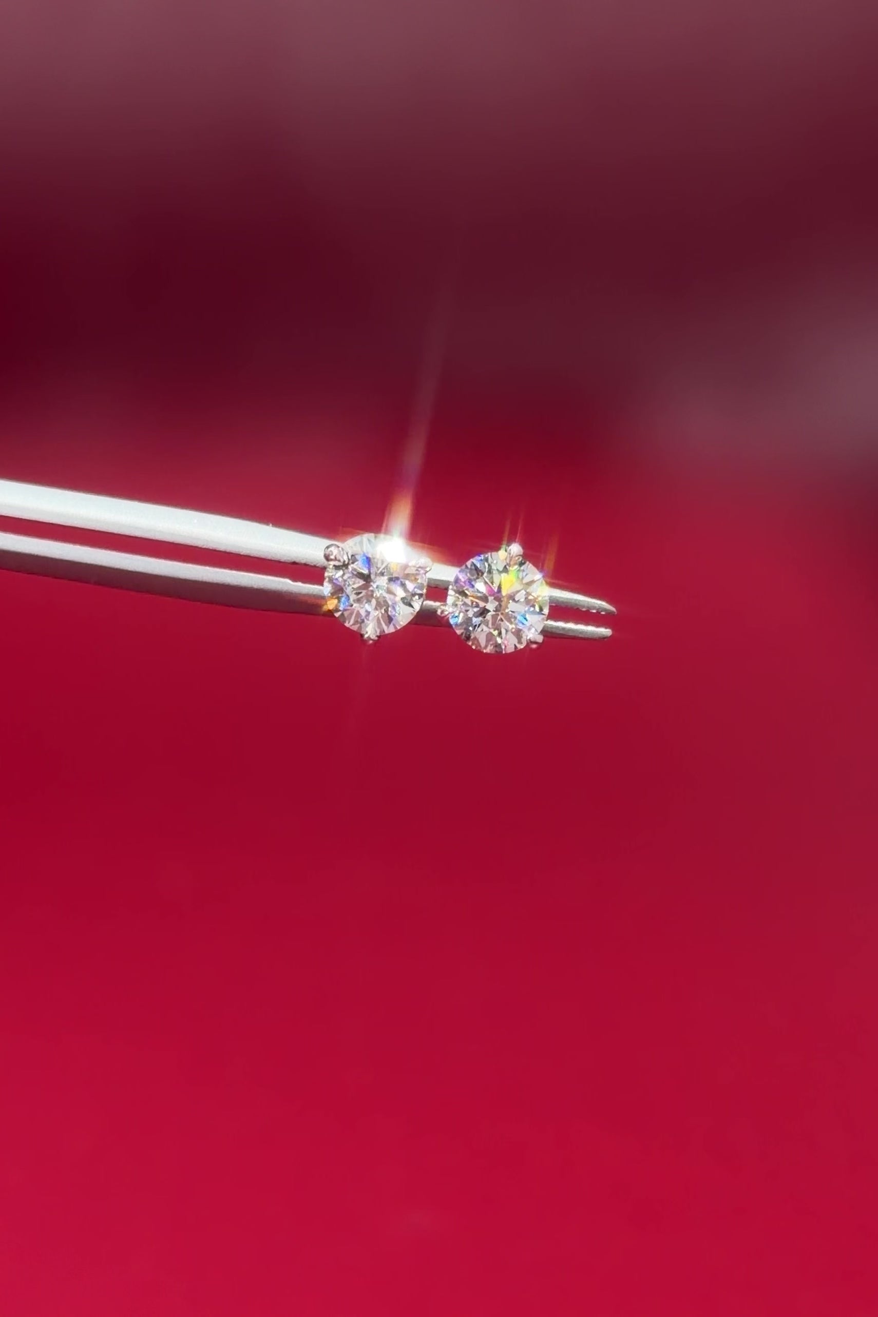 0.86ct Core Round Lab Diamond Martini Studs