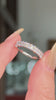 3.0mm Mini Radiant Lab Diamond Ring 50% Eternity