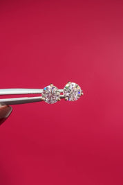 1.04ct D-VVS1 Core Round Lab Diamond Martini Studs
