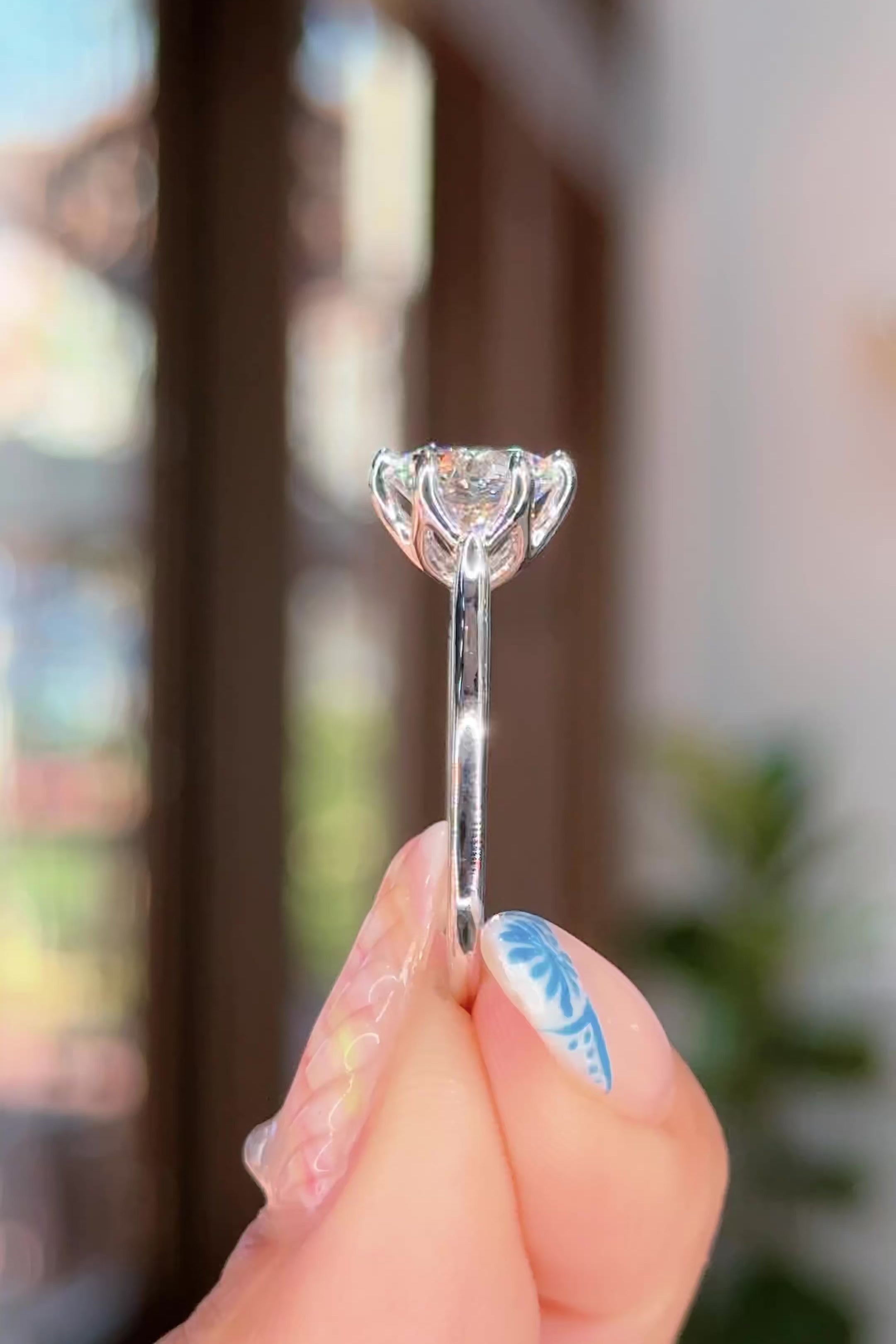 2.01ct D-VS1 Round Lab Diamond Victoria