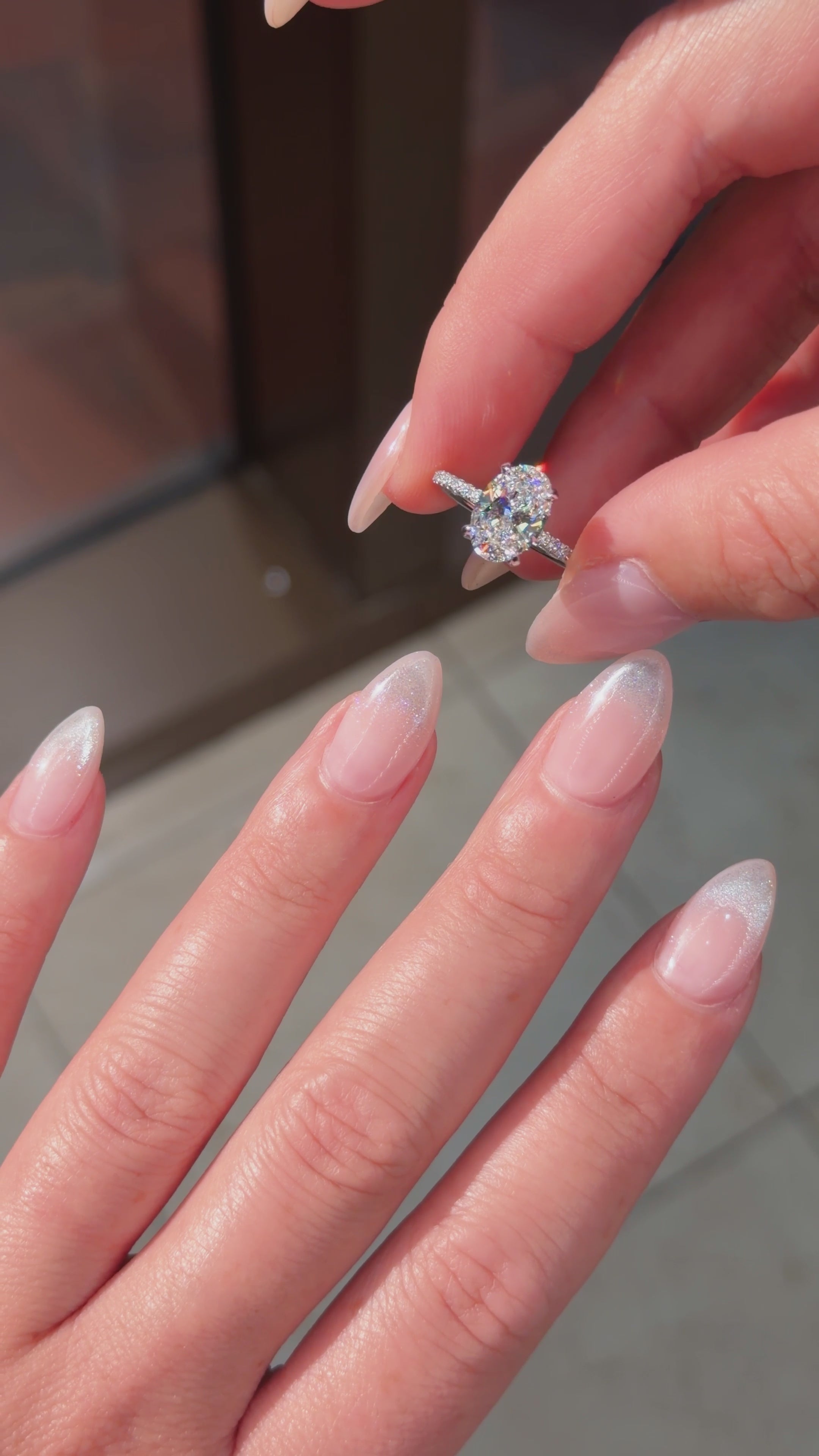 2.35ct D-VS1 Oval Lab Diamond Kayla