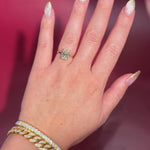 2.54ct F-VS1 Radiant Lab Diamond Leah. Simple and low maintenance, the Leah is a timeless solitaire designed for everyday wear. Crafted in solid 14k yellow gold, this traditional style features our classic belt design four prong head, offering added security while still maintaining one of the lowest maintenance settings we offer ✨