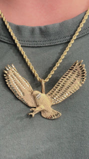 American Bald Eagle Pendant and Chain