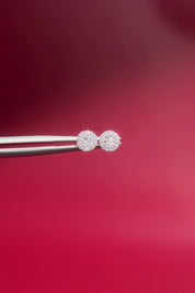 Diamond Halo Earrings