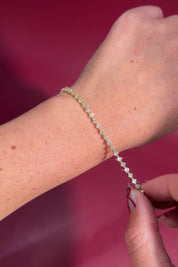 North Star Tennis Bracelet Yellow Gold