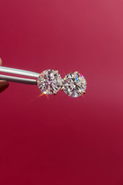 4.02ct Core Round Lab Diamond Martini Studs