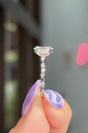 1.24ct E-VS1 Oval Lab Diamond Daisy