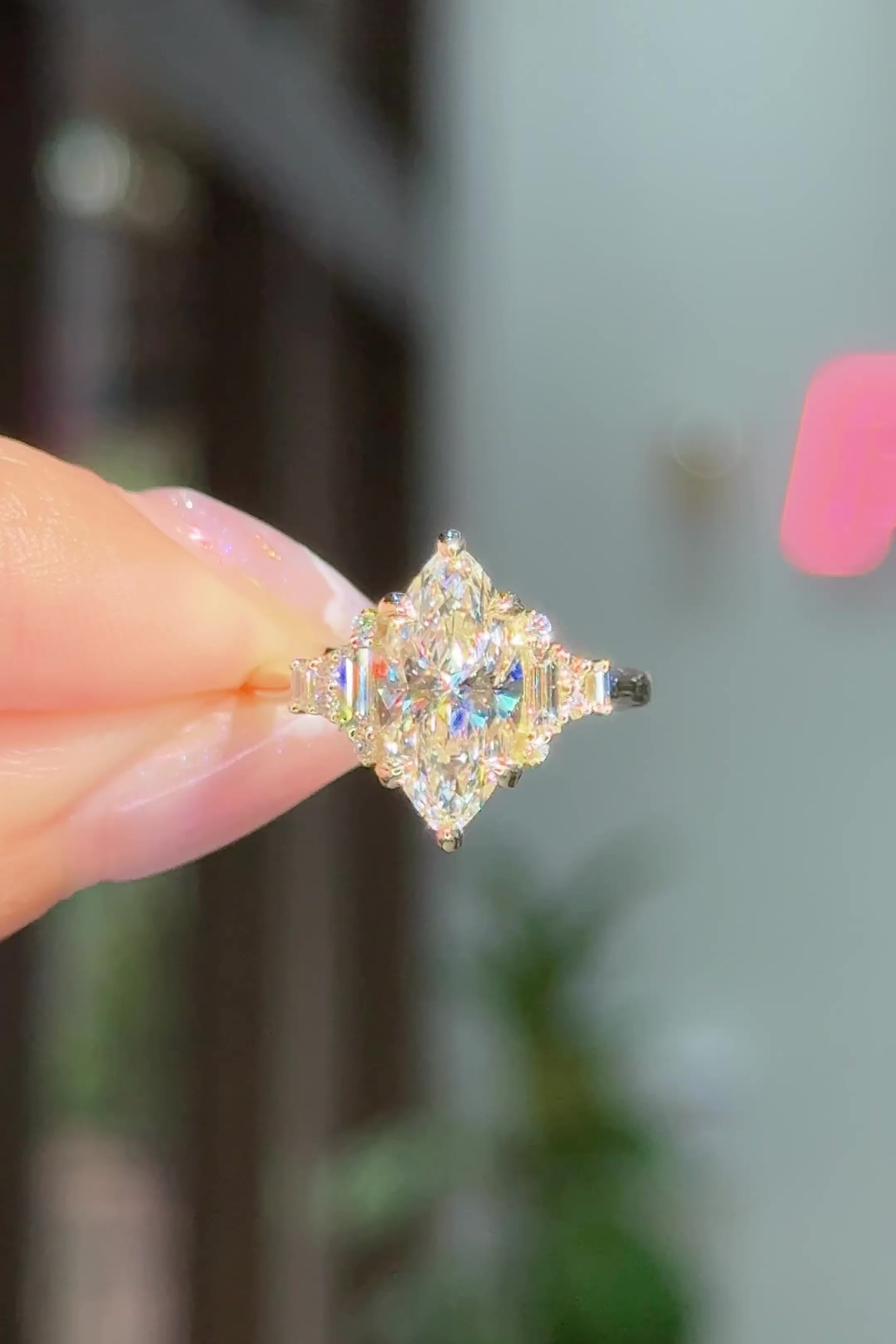 2.06ct D-VS1 Marquise Lab Diamond Marilyn