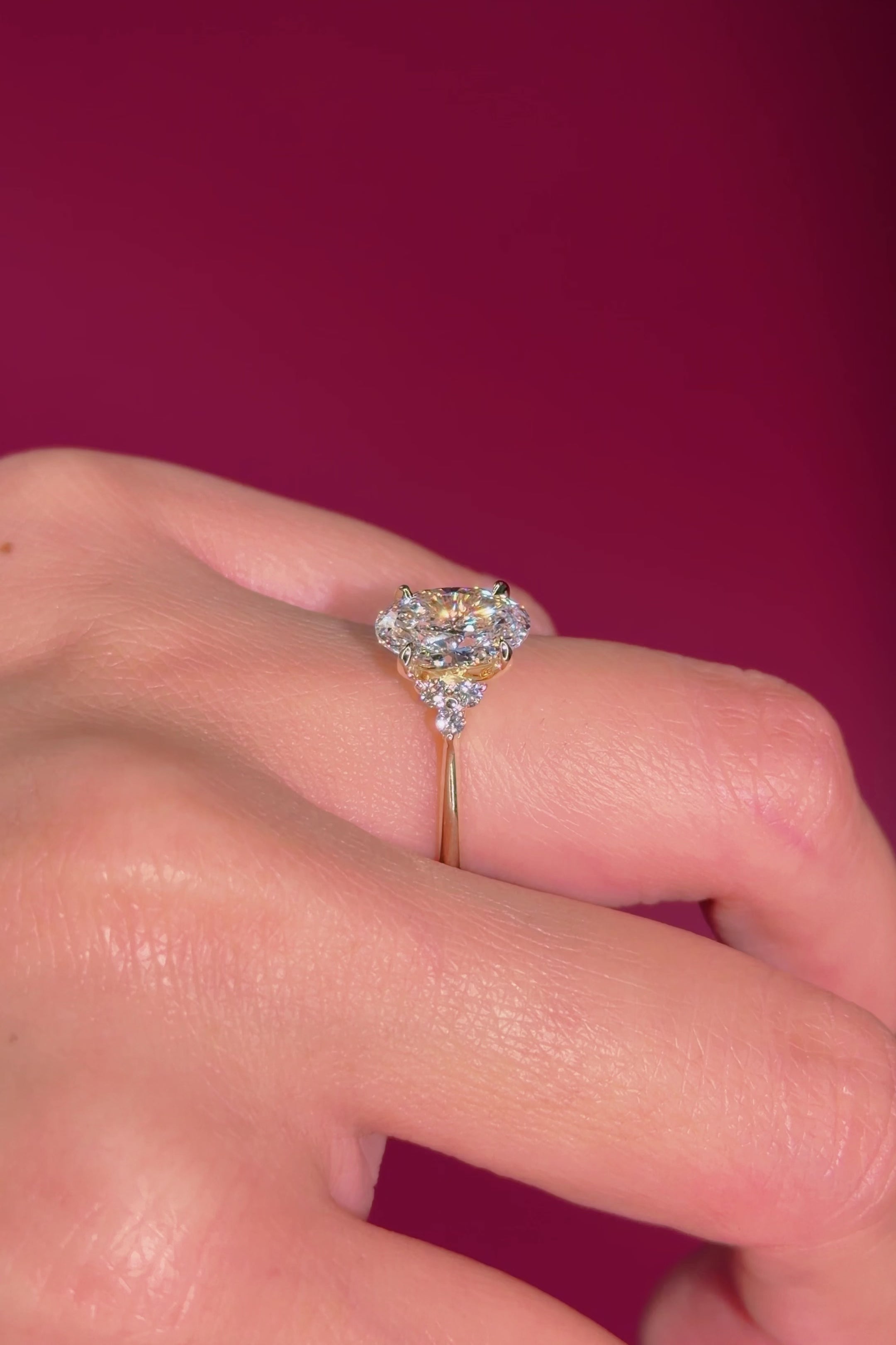 2.01ct F-VS1 Oval Lab Diamond Lindsey