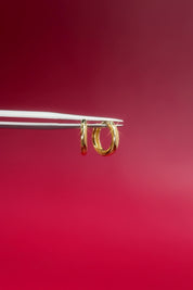 10x1.8mm Core High Polish Hoop 14k Yellow