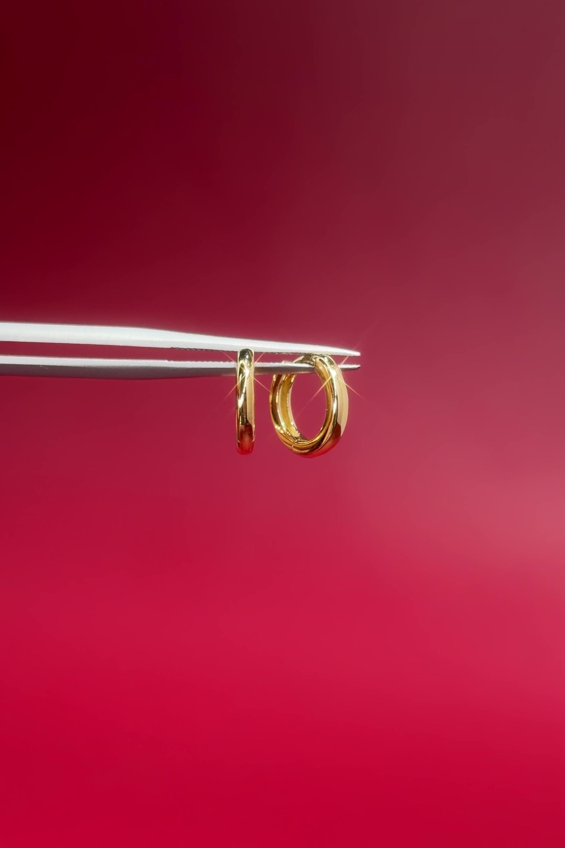 10x1.8mm Core High Polish Hoop 14k Yellow