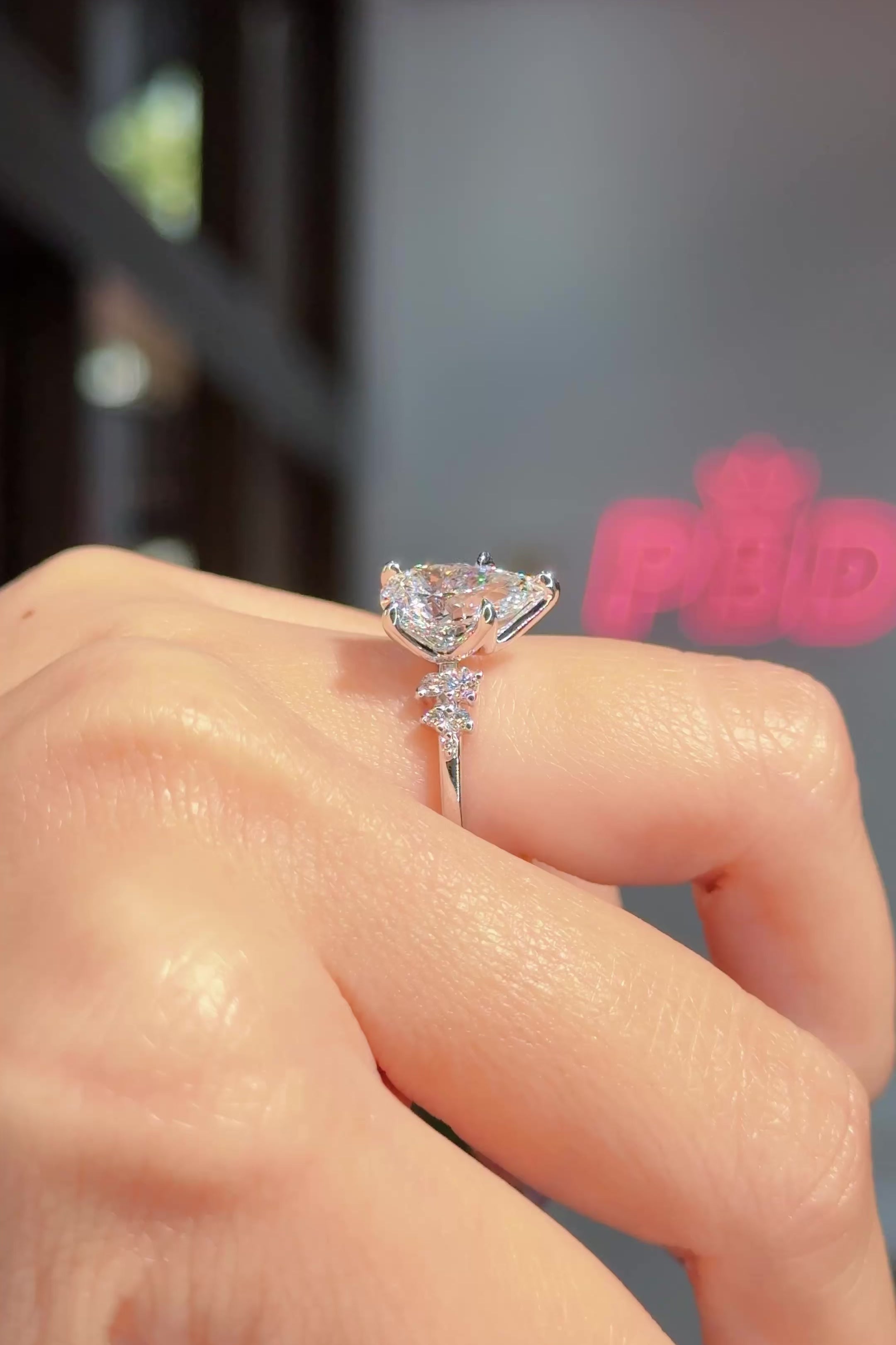 2.26ct D-VVS2 Pear Lab Diamond Nova