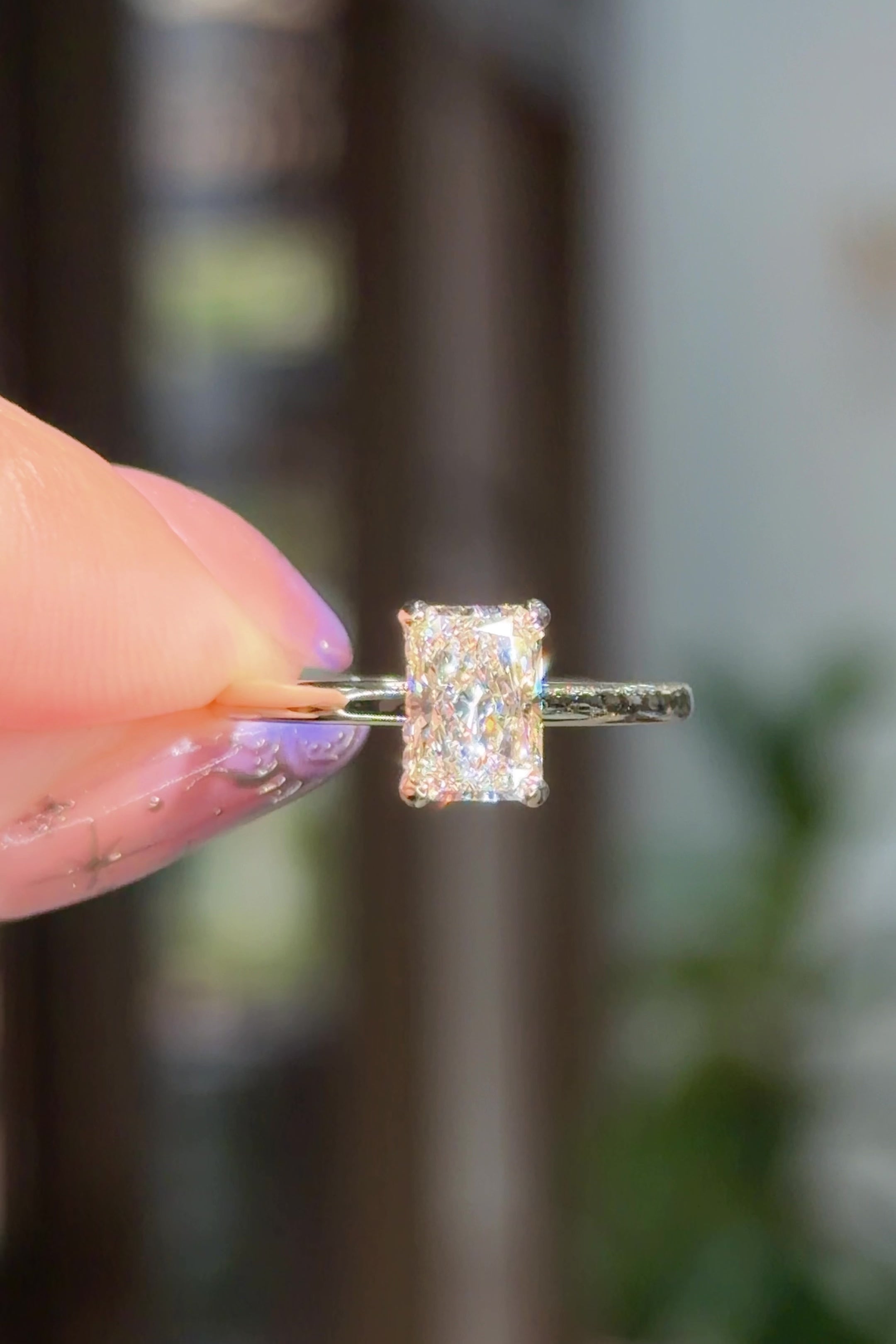 1.01ct D-VS1 Radiant Lab Diamond Kayla