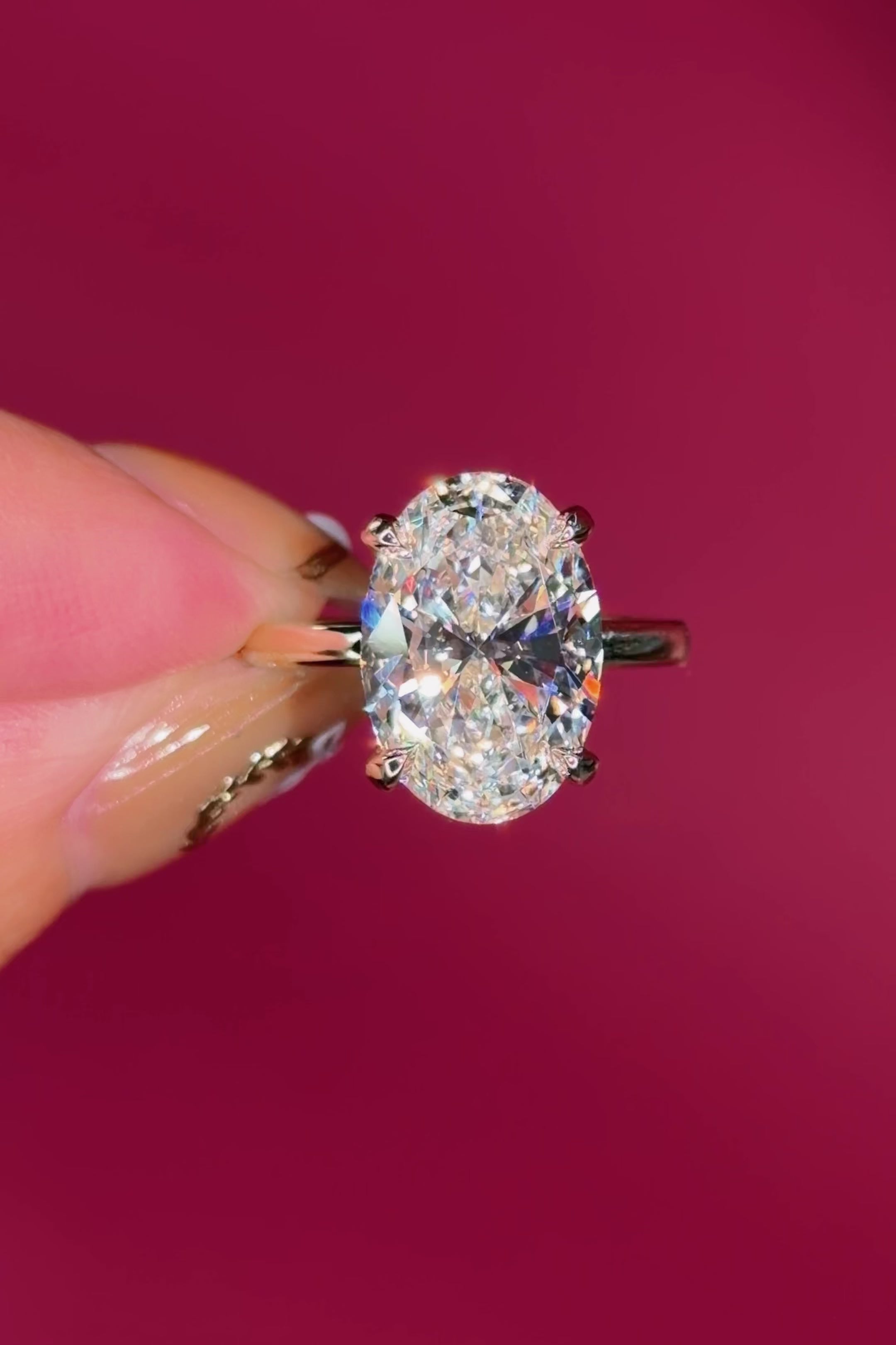 5.01ct D-VS1 Oval Lab Diamond Kayla