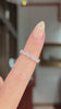 3.6mm Mini Offset Pear Lab Diamond Ring 75% Eternity
