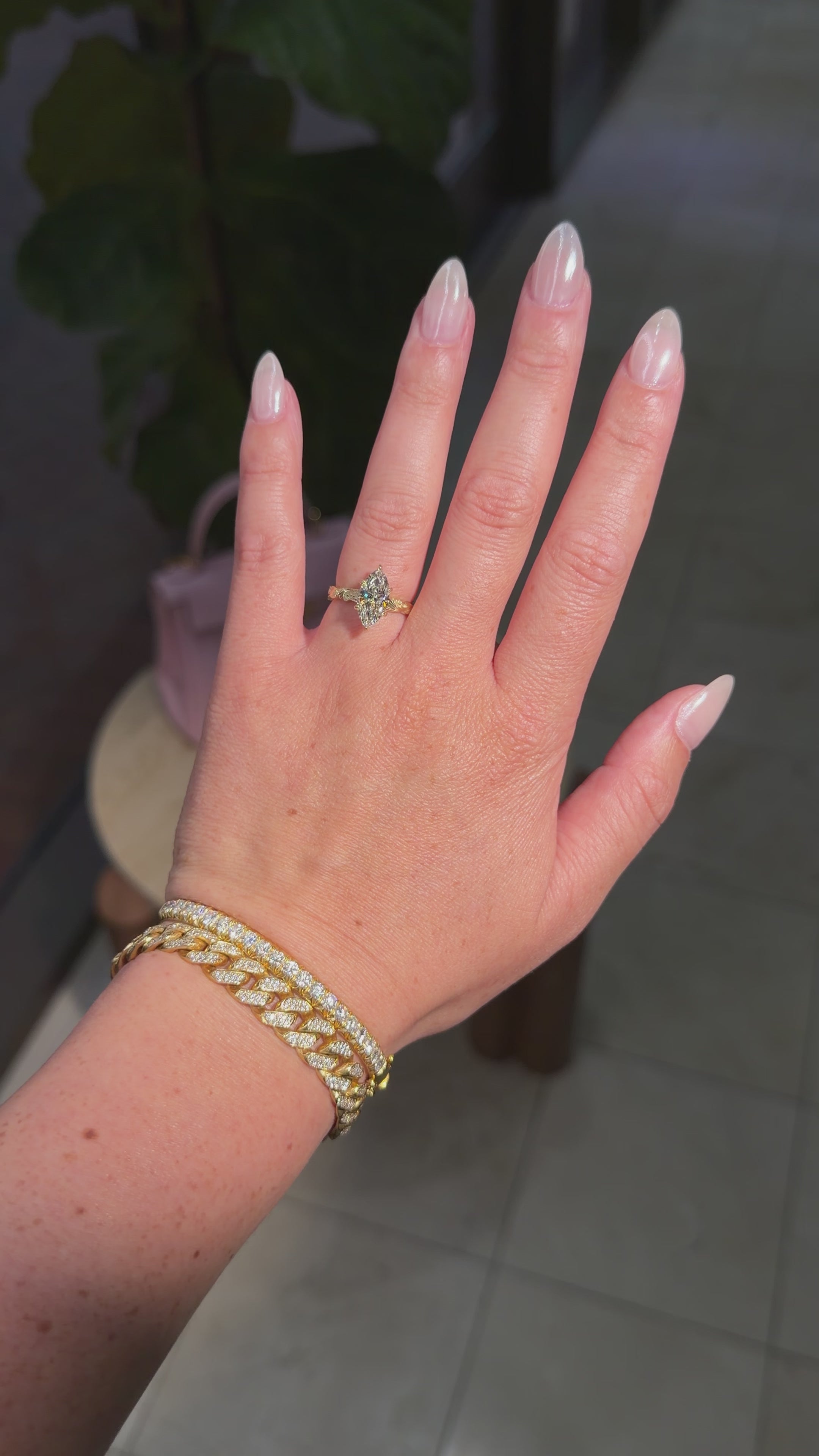 2.04ct E-VVS2 Marquise Lab Diamond Josephine