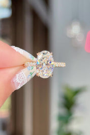 3.00ct E-VS1 Oval Lab Diamond Stephanie