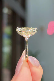 3.05ct F-VS1 Marquise Lab Diamond Olivia