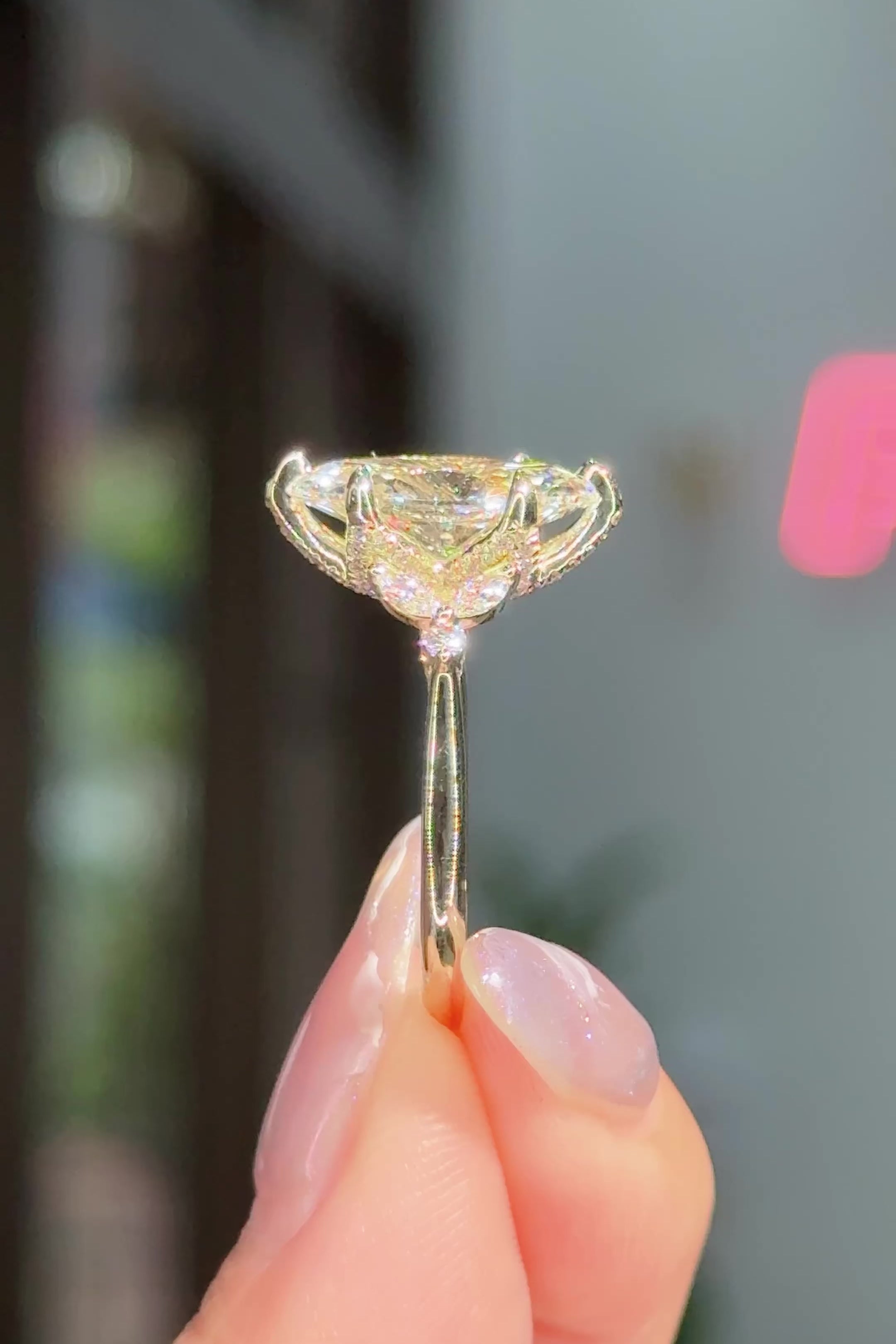 3.05ct F-VS1 Marquise Lab Diamond Olivia