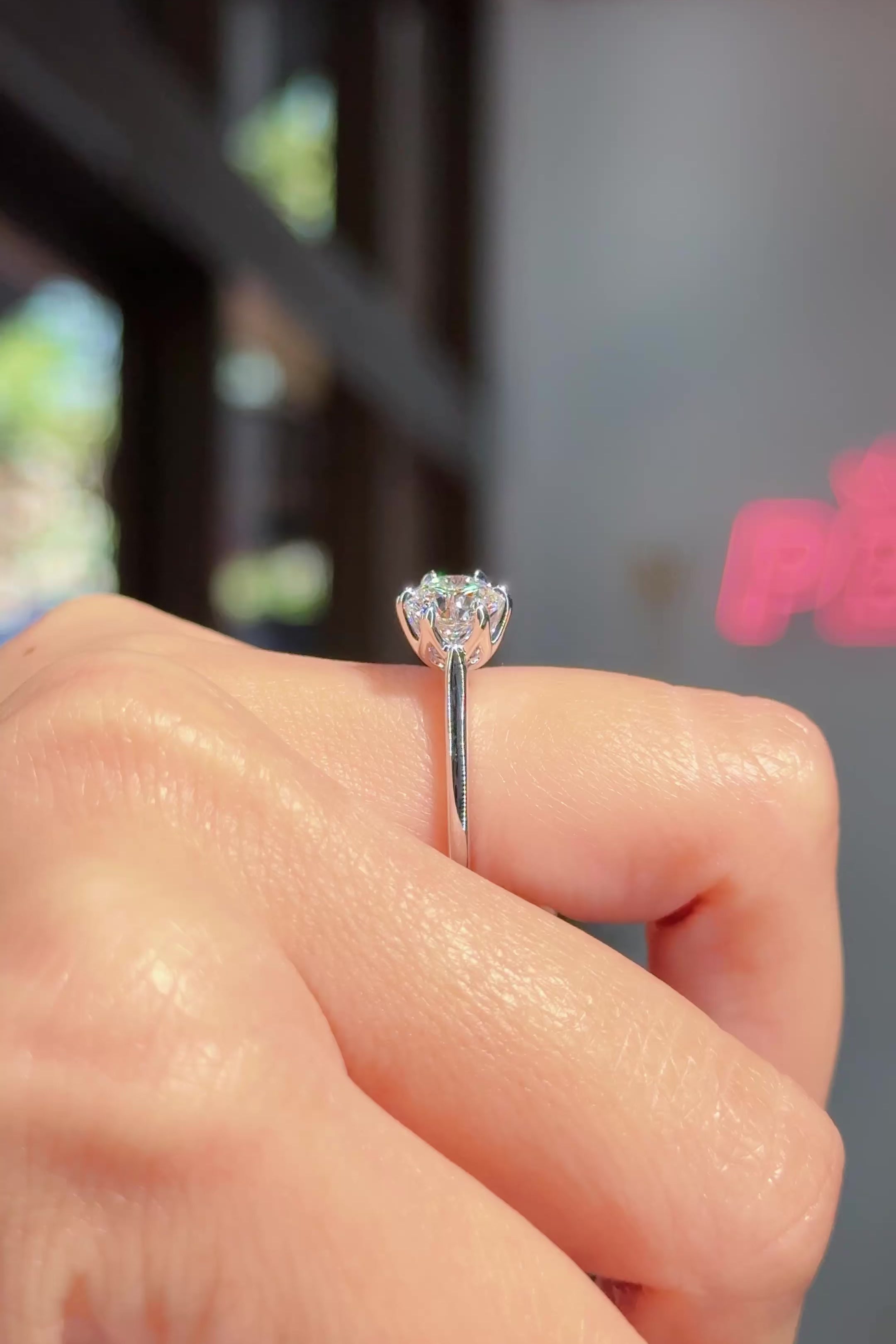 1.21ct D-VS1 Round Lab Diamond Victoria