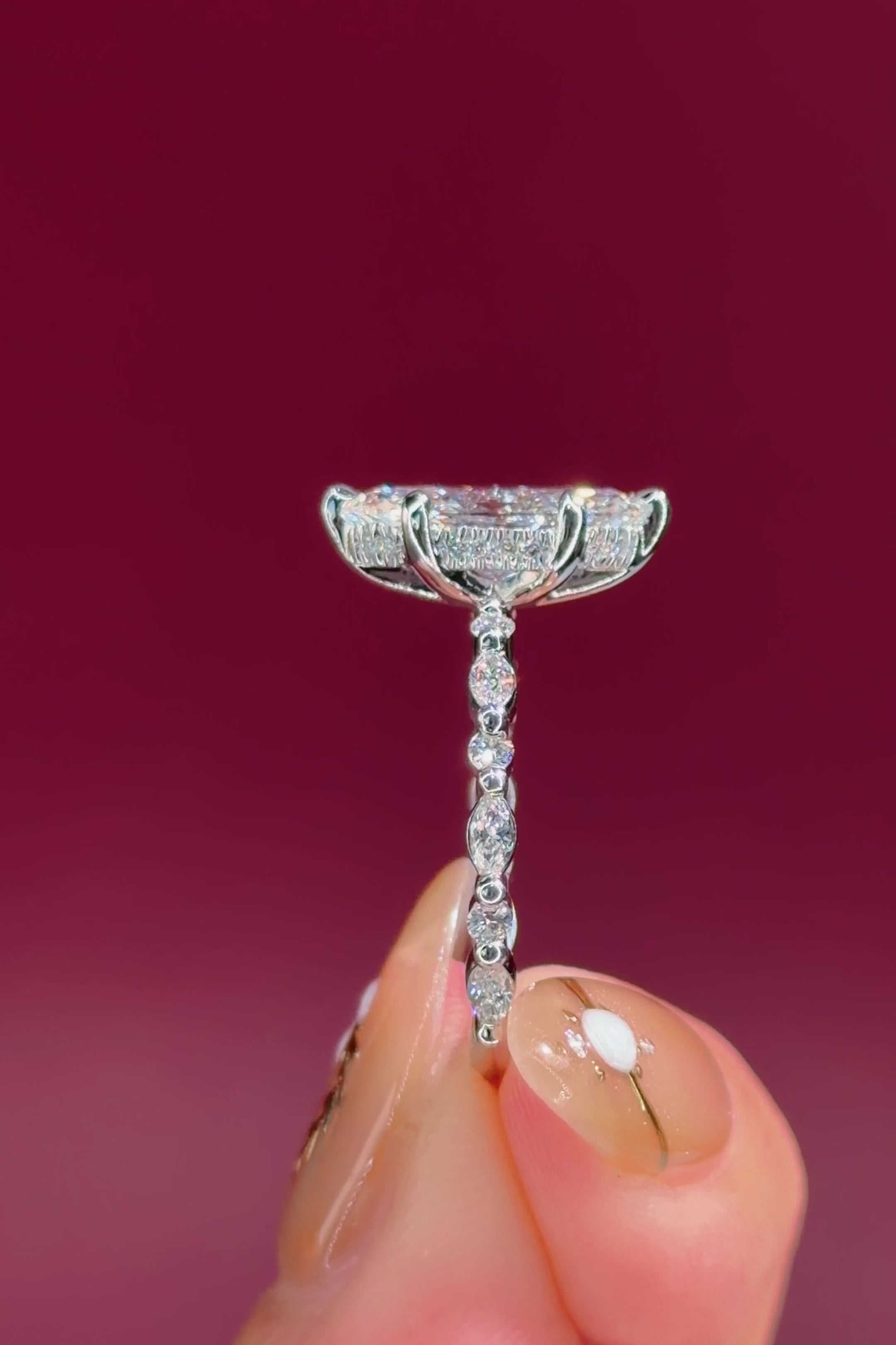 2.03ct D-VS1 Marquise Lab Diamond Rei