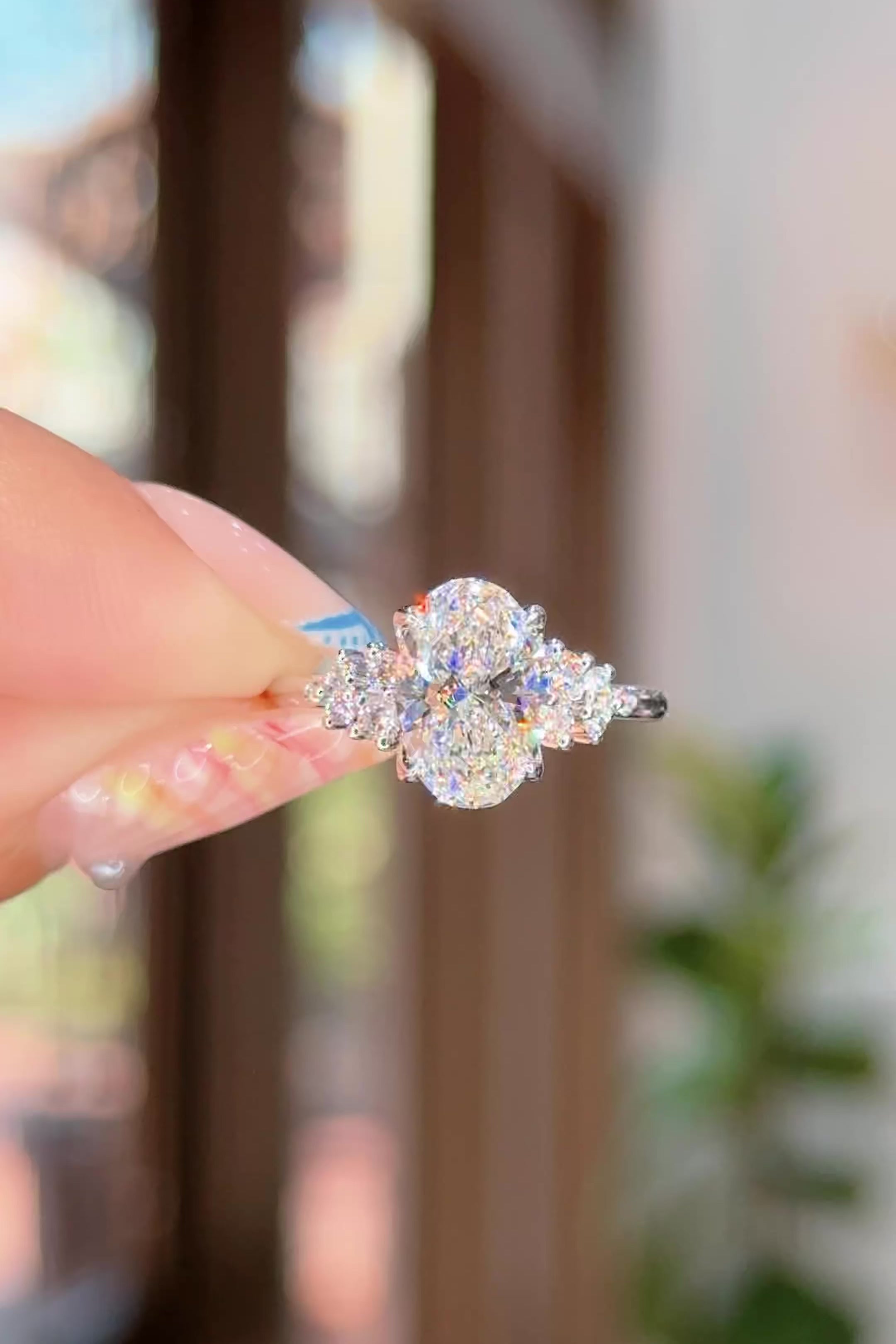 2.08ct D-VS1 Oval Lab Diamond Nova