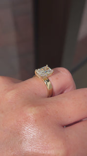 3.02ct F-VS1 Radiant Lab Diamond Kayla