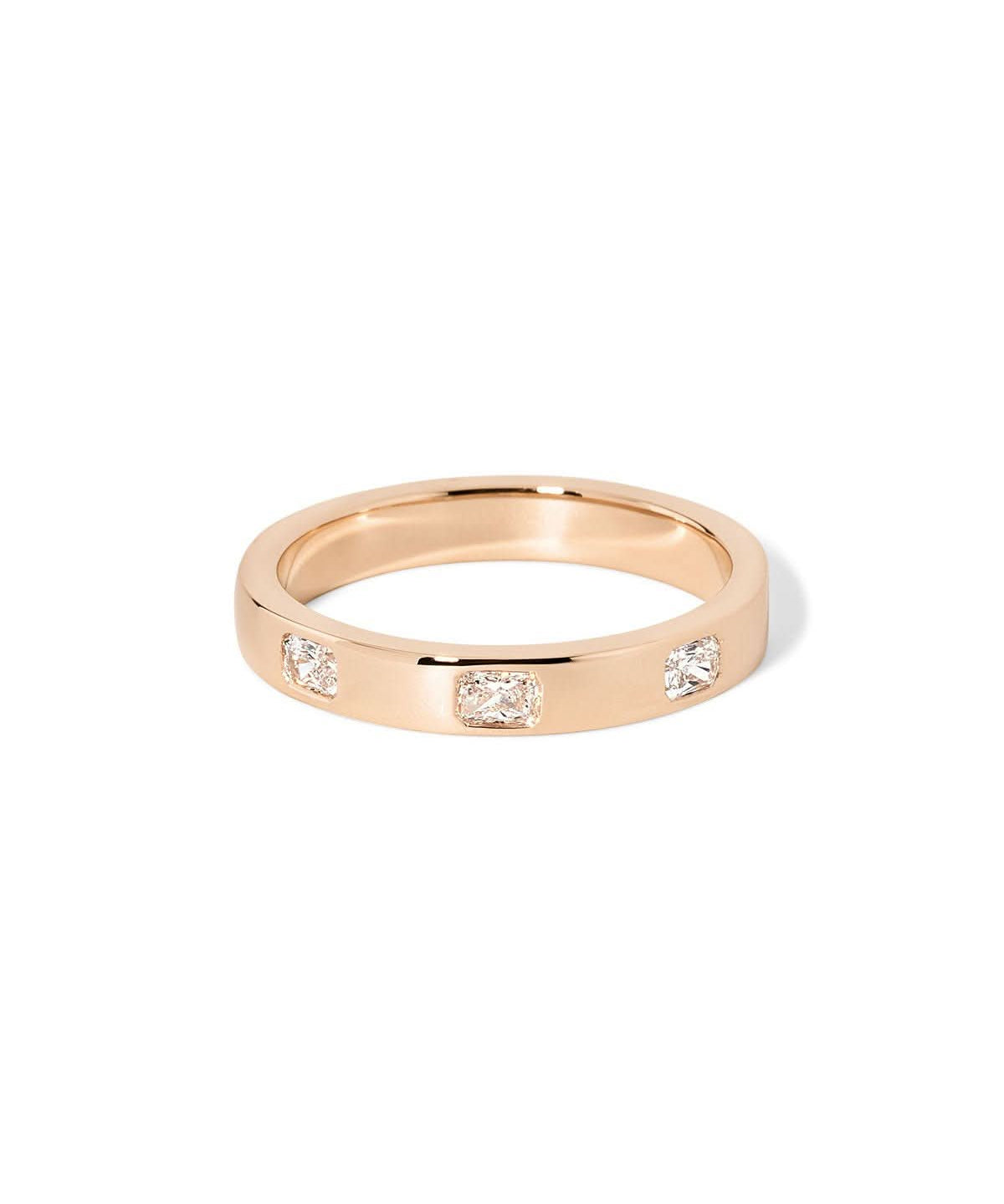 Radiant Diamond Inlay Band - PBD Rings
