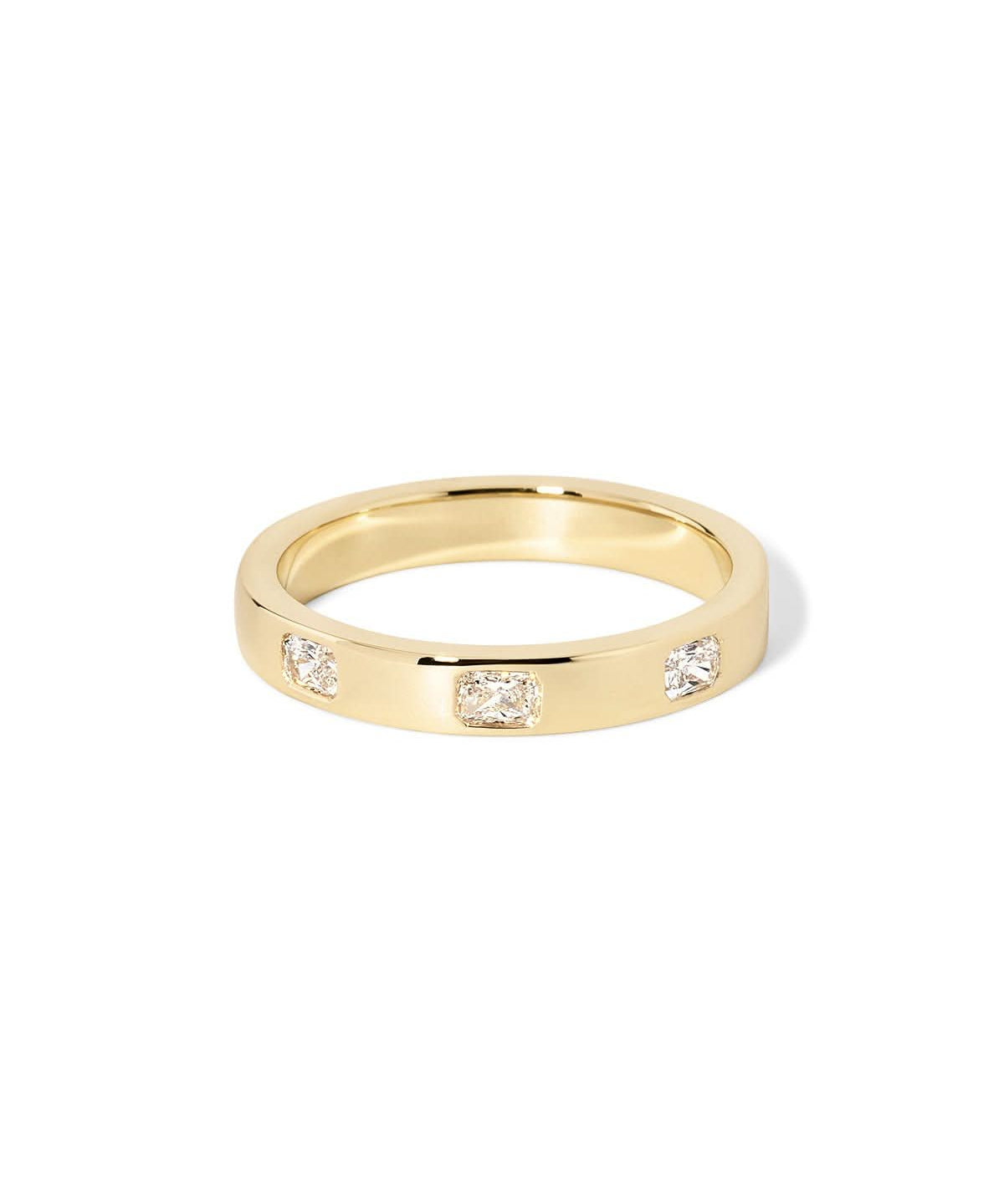 Radiant Diamond Inlay Band - PBD Rings