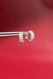 Radiant Lab Diamond Huggies White Gold - PBD Earrings