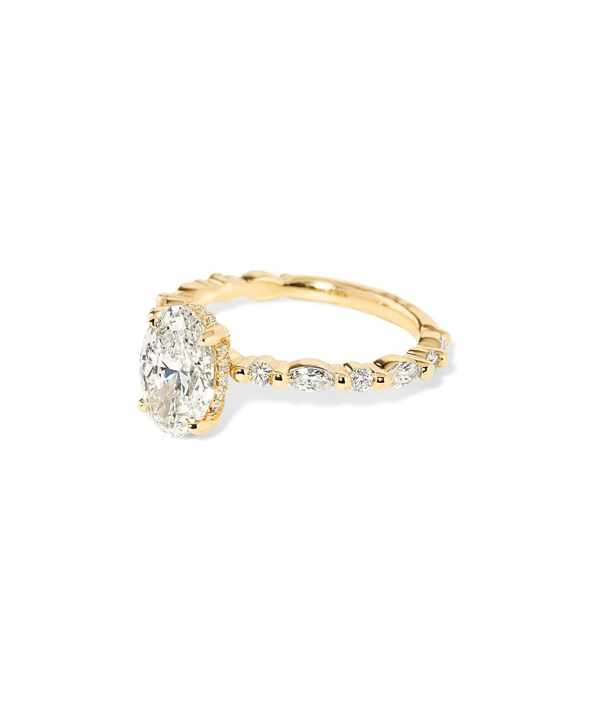 Rei Oval lab diamond engagement ring by Princess Bride Diamonds
