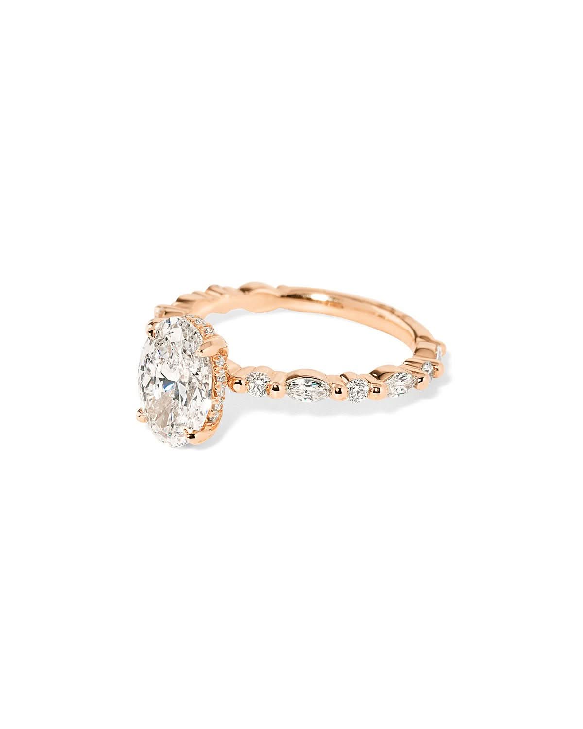 Rei Oval lab diamond engagement ring by Princess Bride Diamonds