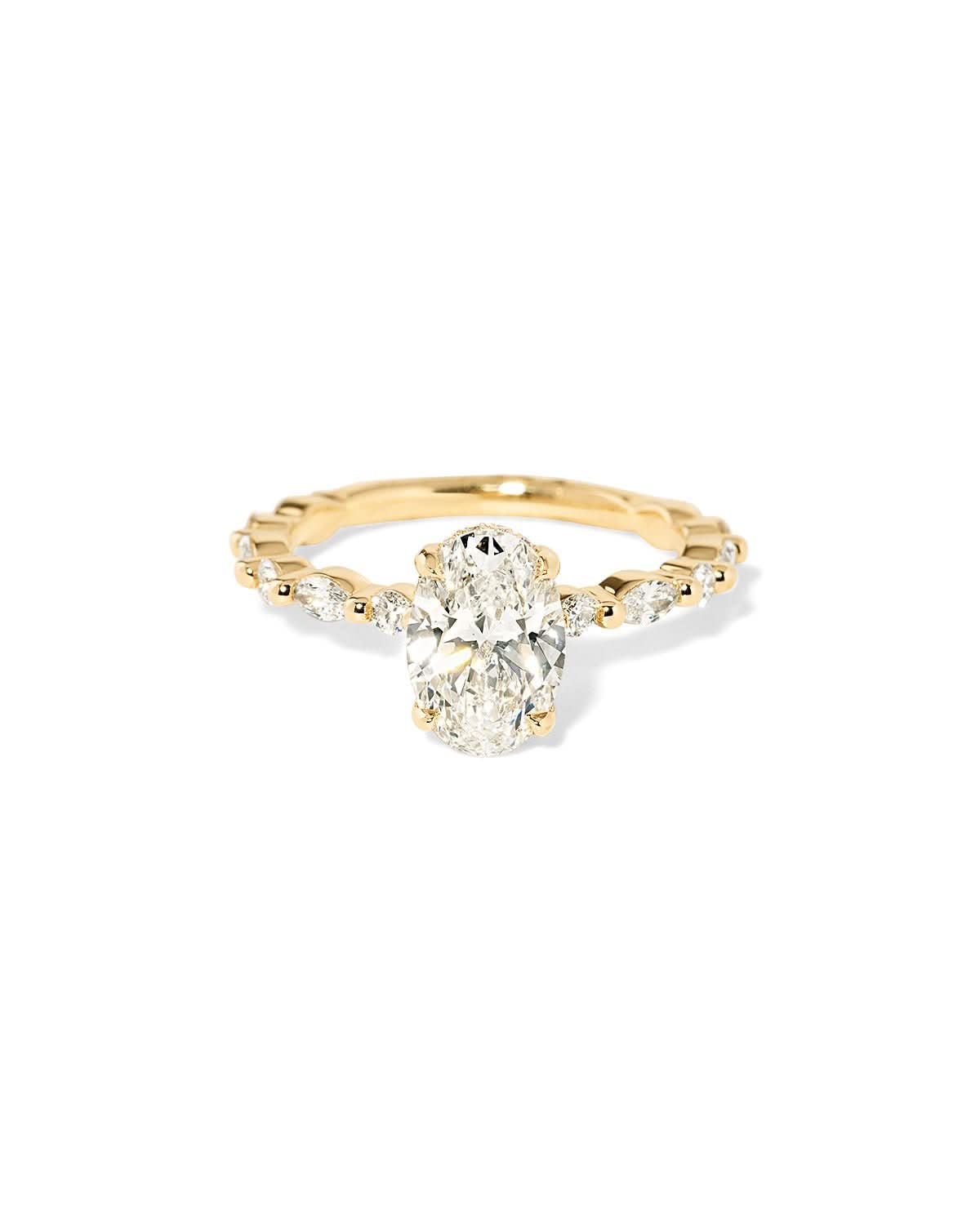 Rei Oval lab diamond engagement ring by Princess Bride Diamonds