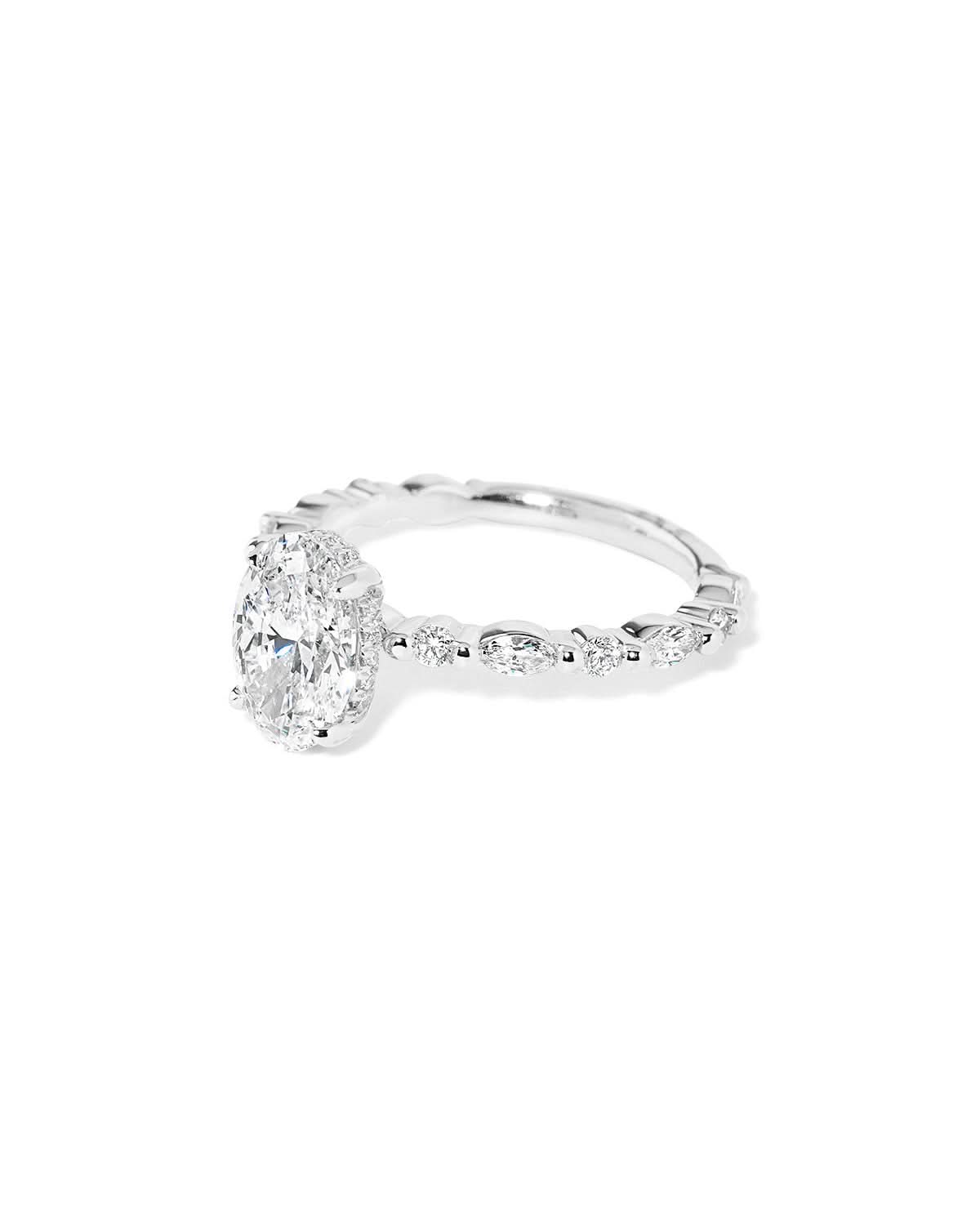 Rei Oval lab diamond engagement ring by Princess Bride Diamonds