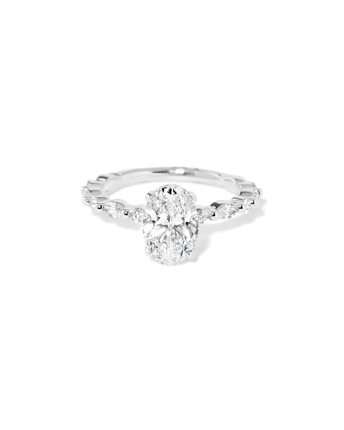 Rei Oval lab diamond engagement ring by Princess Bride Diamonds