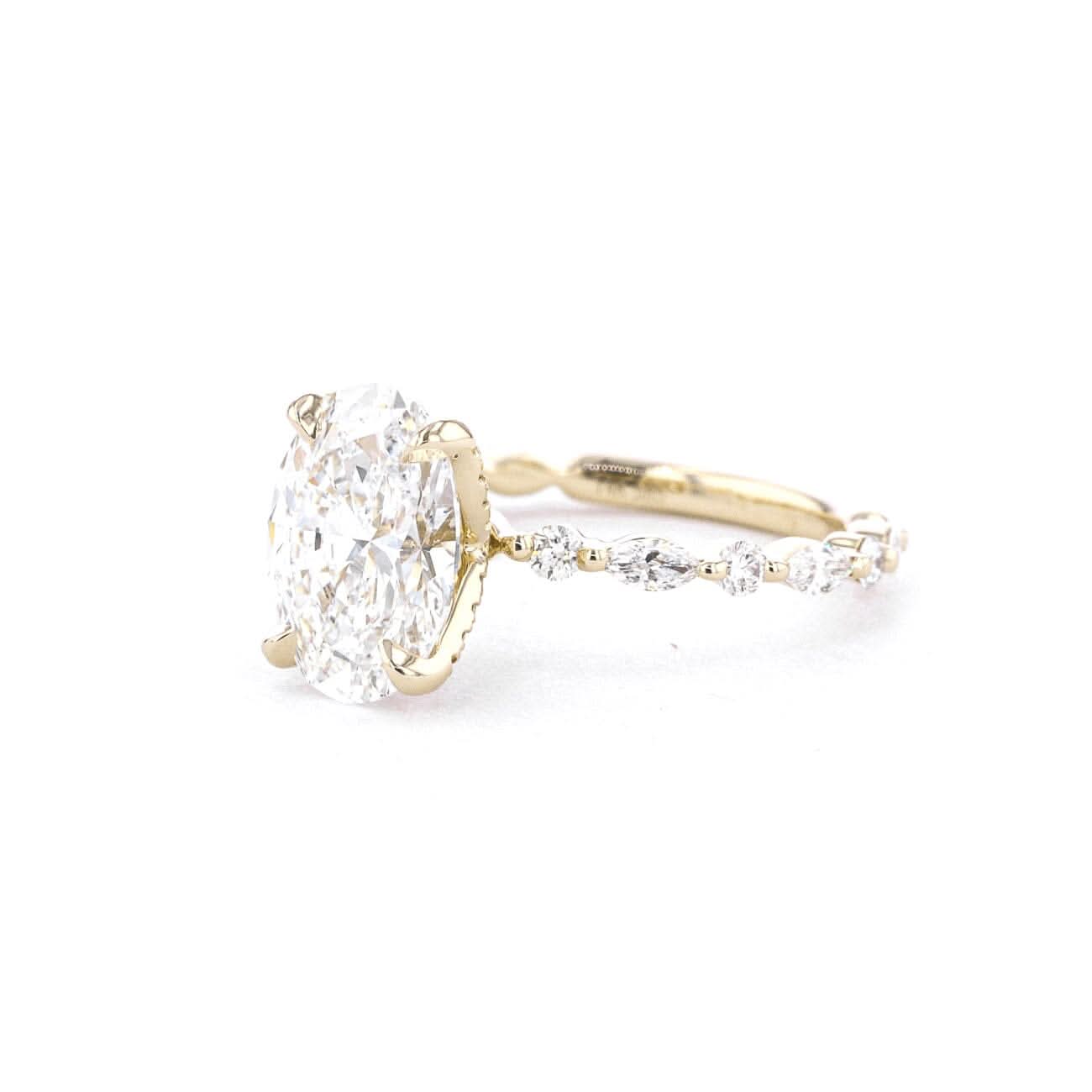 Ren Oval lab diamond engagement ring by Princess Bride Diamonds