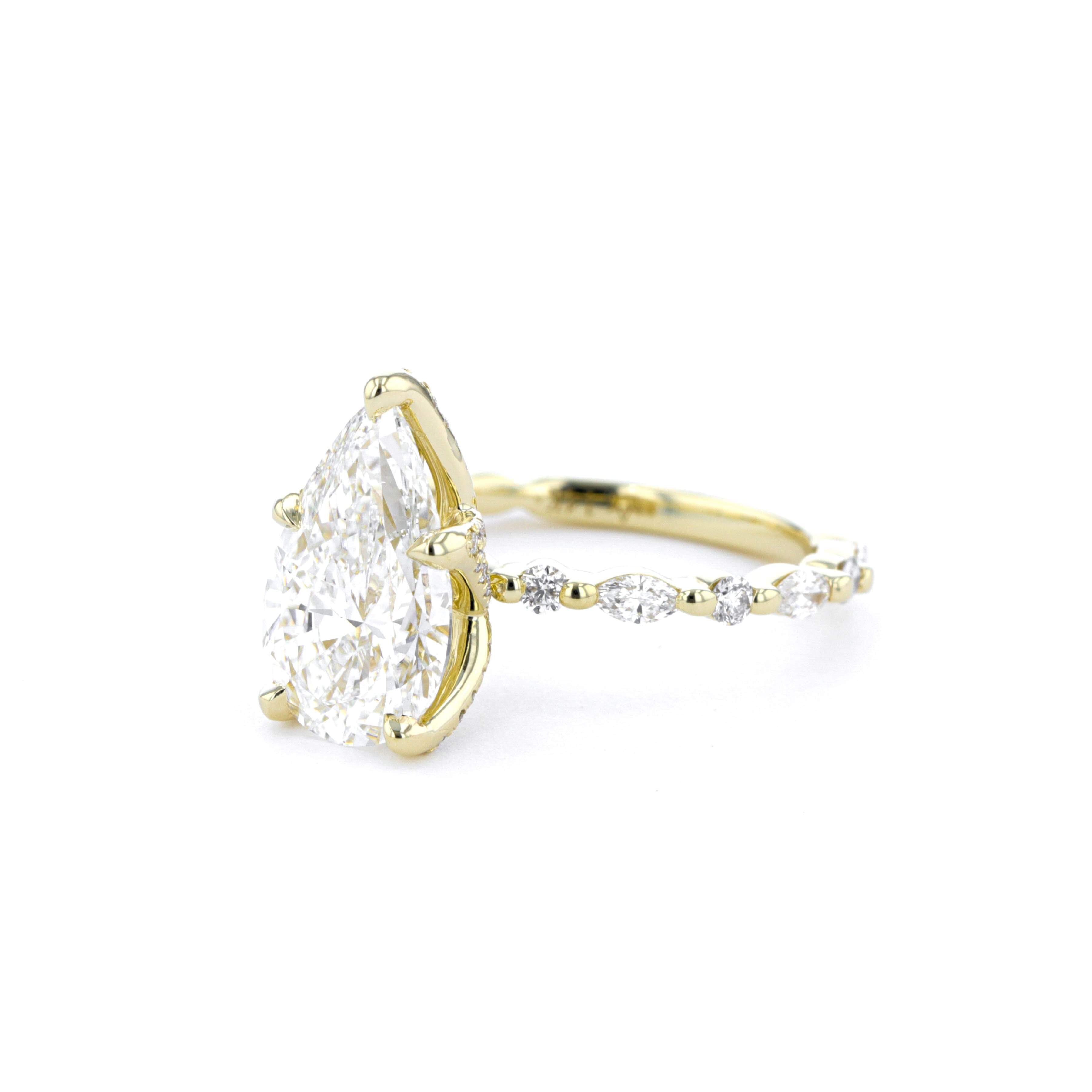 Ren Pear Engagement Rings Princess Bride Diamonds 