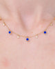 Round Bezel Lapis Lazuli and Diamonds Necklace Necklaces Princess Bride Diamonds 