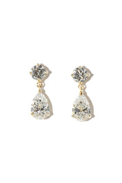 Round & Pear Drop Studs - PBD Earrings