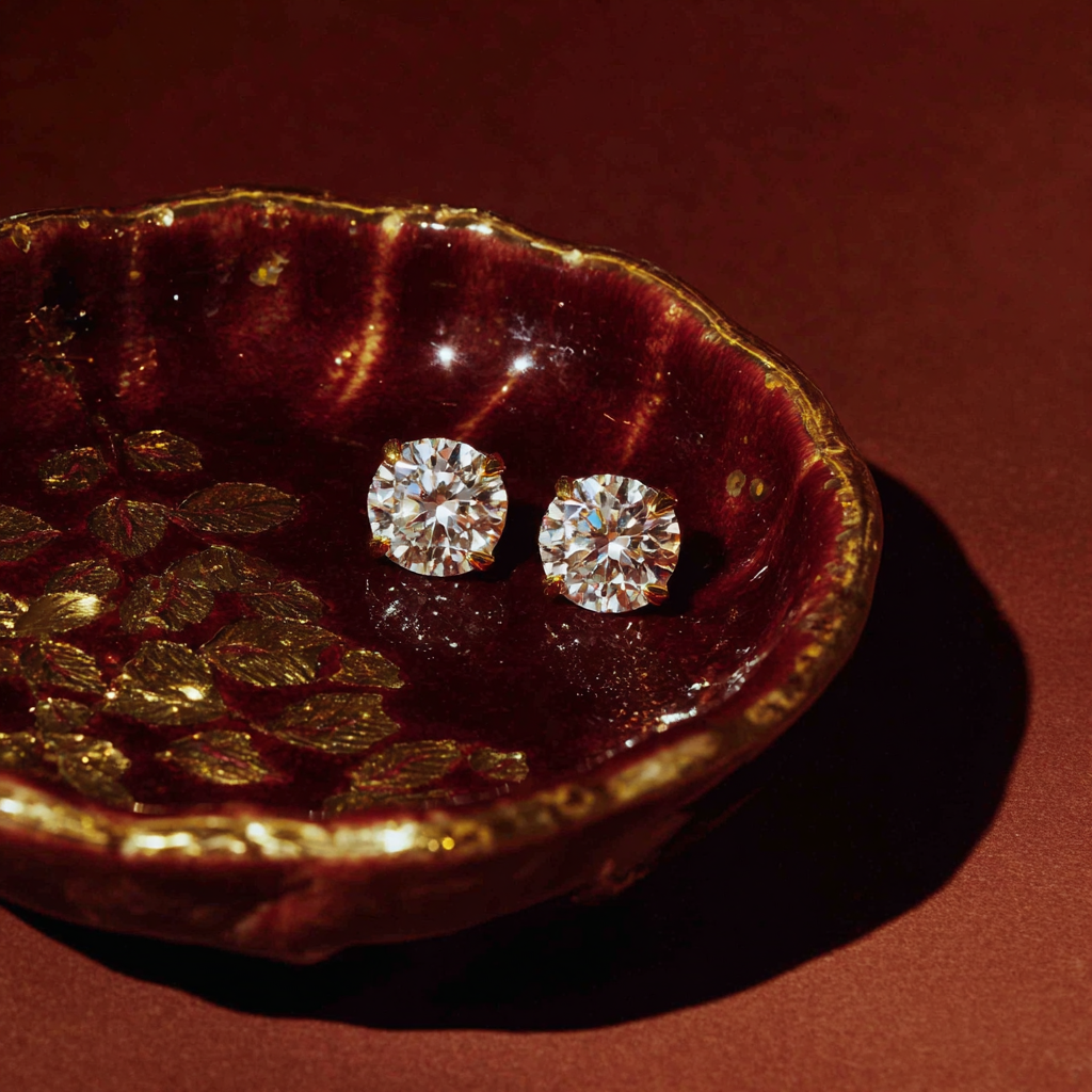 round_diamond_studs_in_red_bowl_with_gold_leaf_pattern.png
