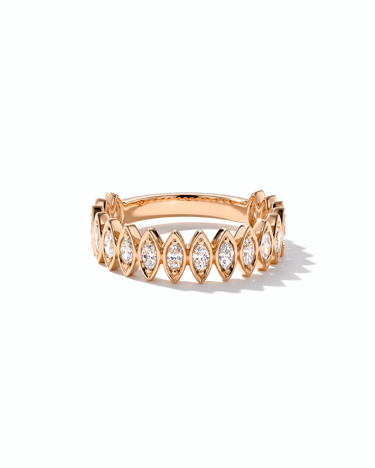 5.4mm Marquise Safety Pin Band