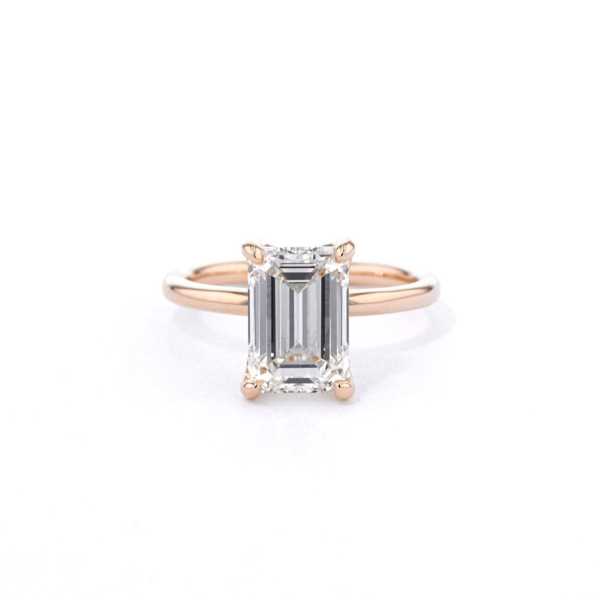 Samantha Emerald High Polish - PBD Engagement Rings
