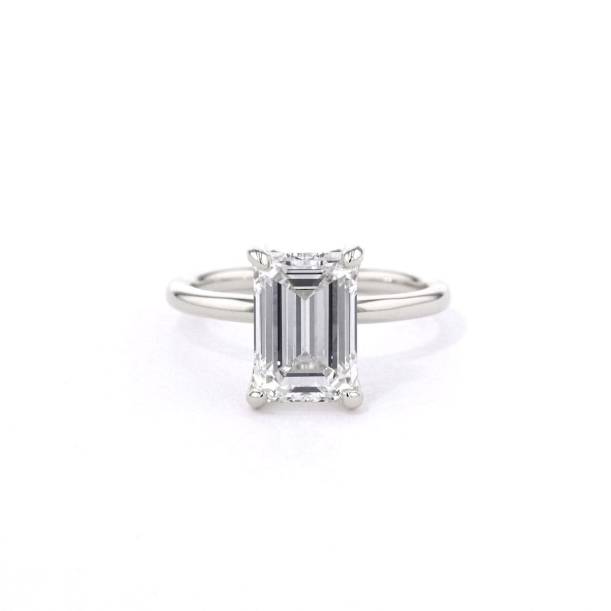 Samantha Emerald High Polish - PBD Engagement Rings