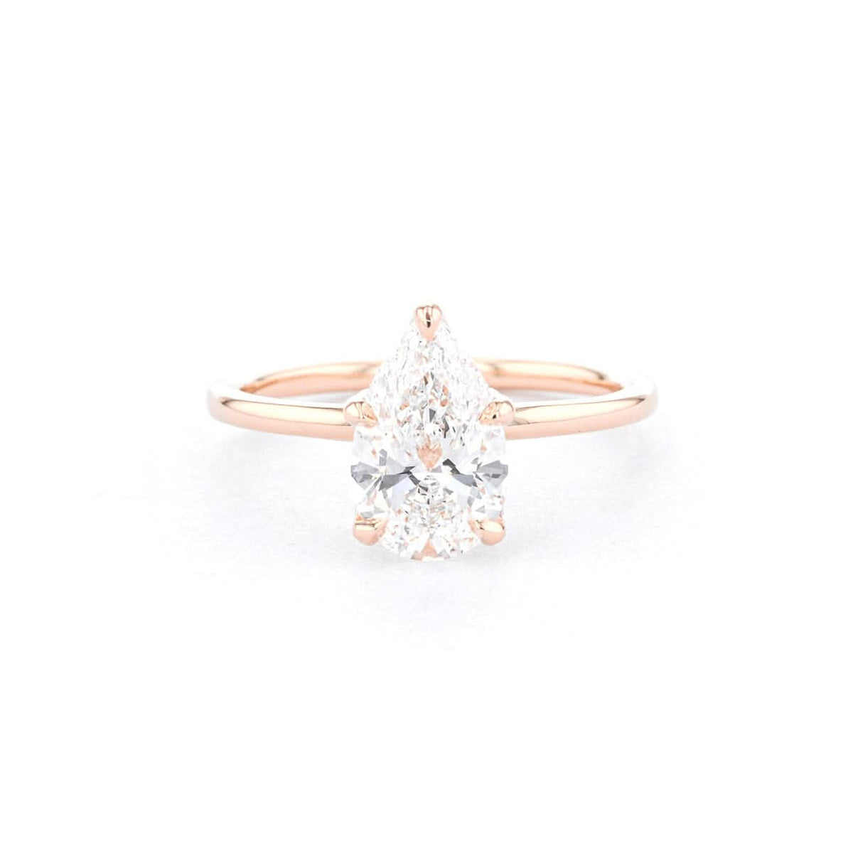Samantha Pear High Polish - PBD Engagement Rings