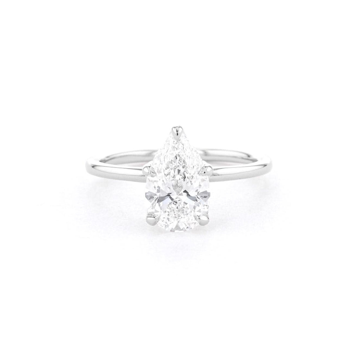 Samantha Pear High Polish - PBD Engagement Rings