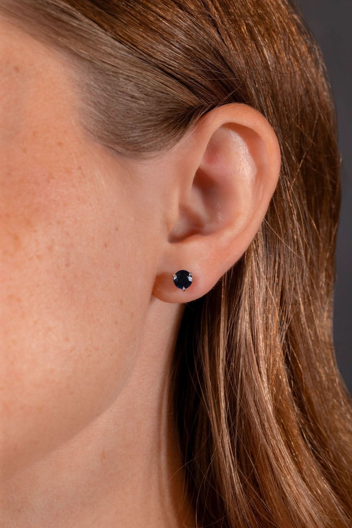 Sapphire Studs White Gold - PBD Earrings