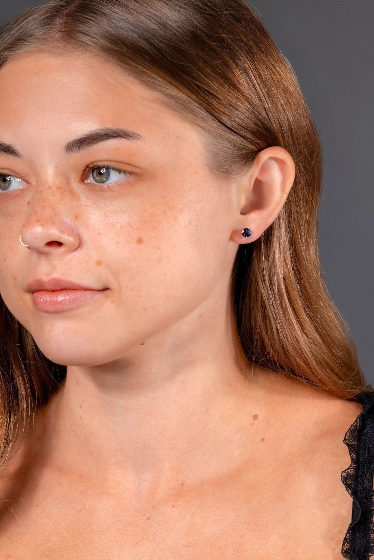 Sapphire Studs White Gold - PBD Earrings