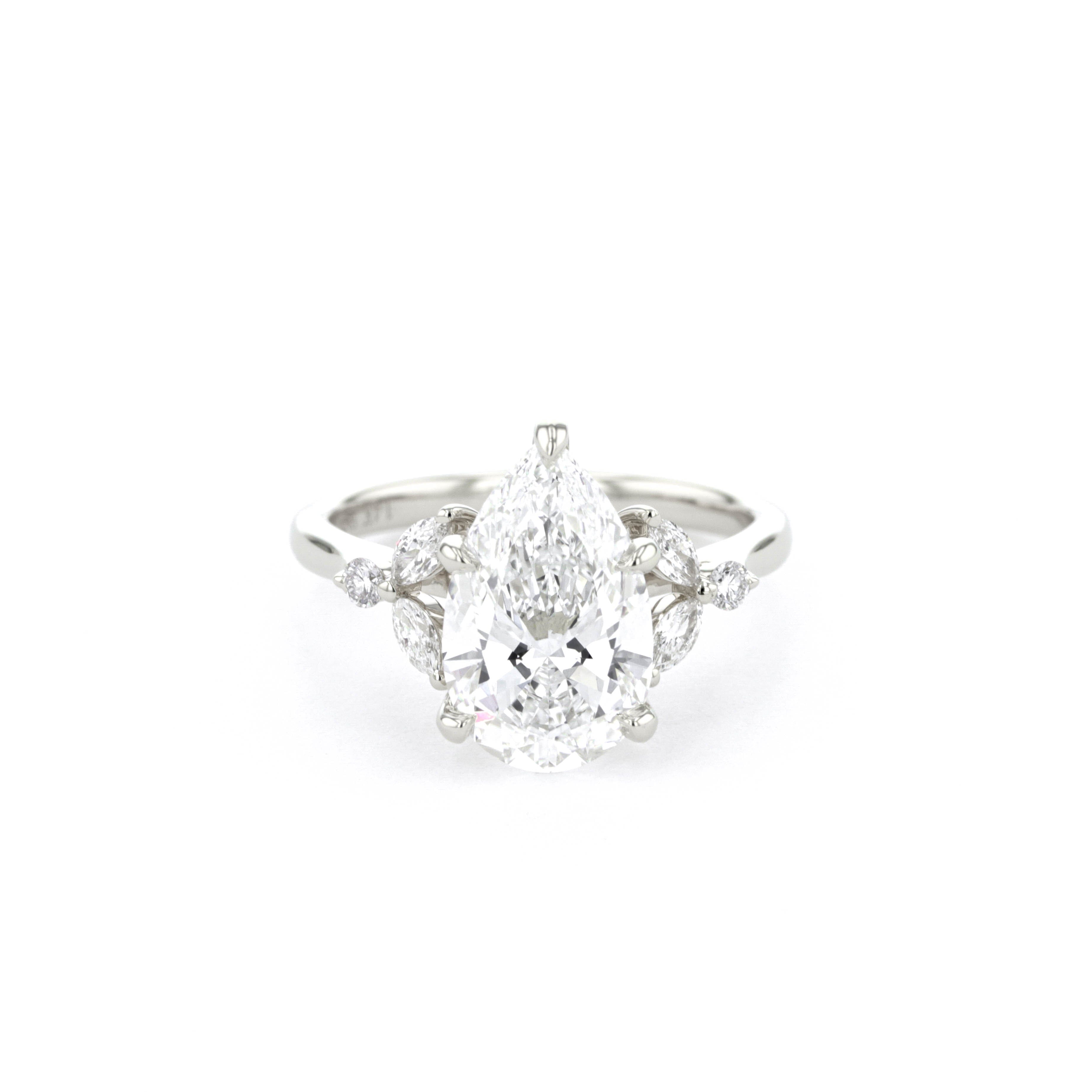 Sarah Pear Engagement Rings Princess Bride Diamonds 